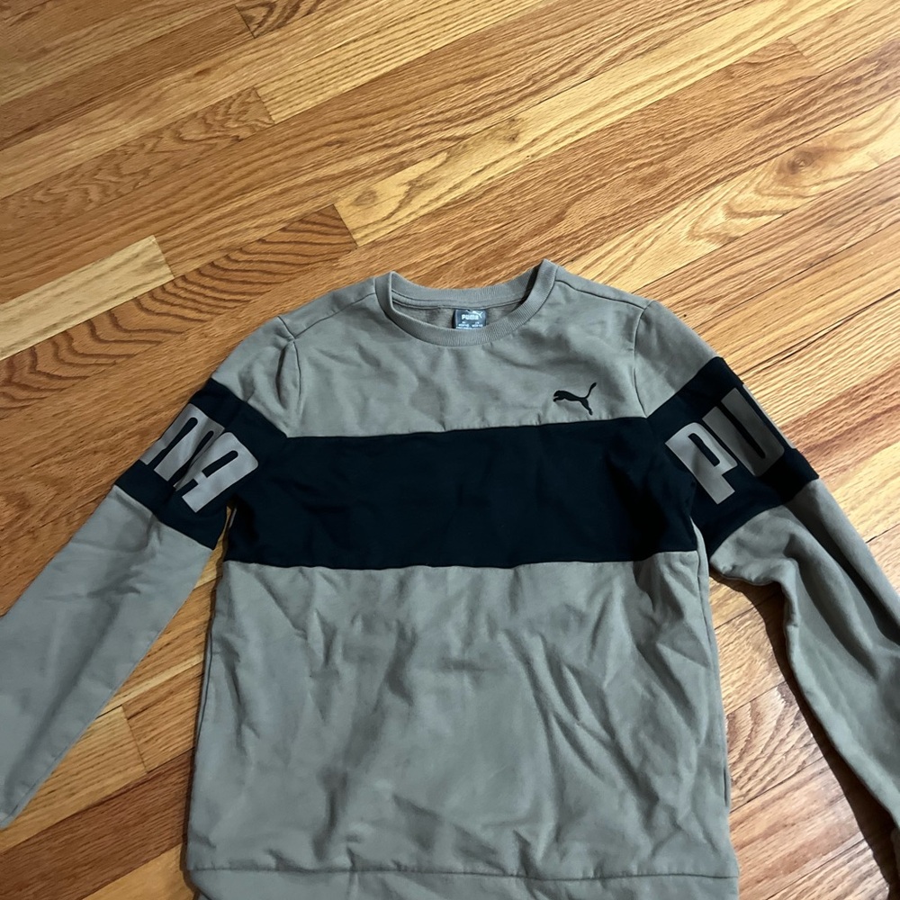 Puma Kids Tan and Black Sweater